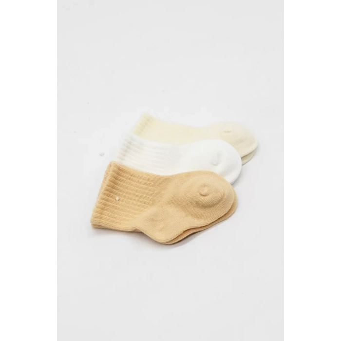 Üreticiniz Little Love Girl 3lü Penye Soket Çorap 10137 Somon