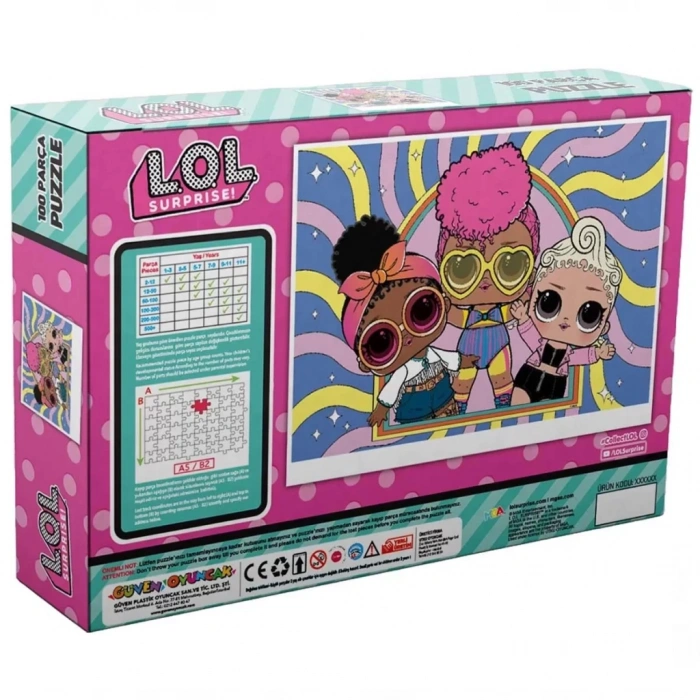 Üreticiniz Lol Surprise 100 Parça Puzzle