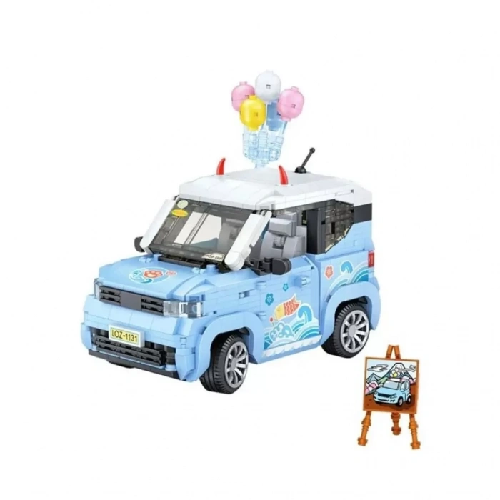 Üreticiniz Lz-1131  balon Arabası Mavi 875 Parça Block Oyuncak