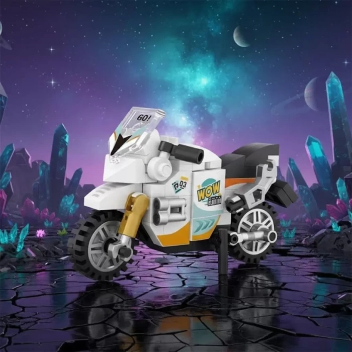 Üreticiniz Lz-8624  motorsiklet 120 Parça Block Oyuncak Mini Poşet