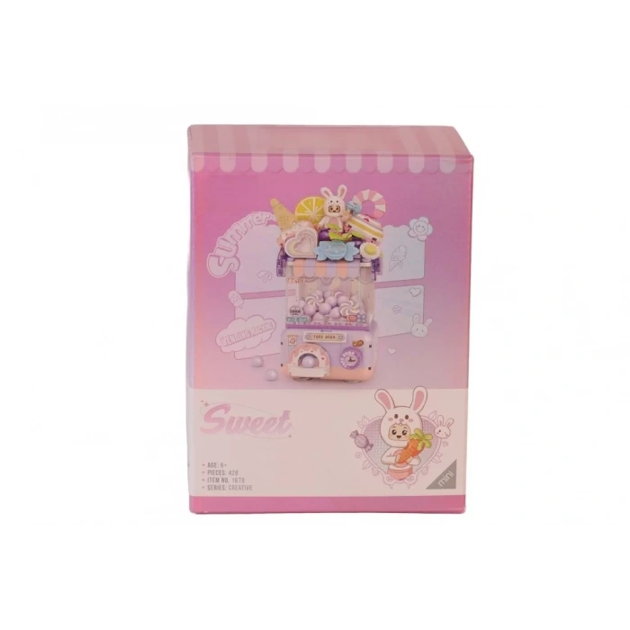 Üreticiniz Lz1679 Sevimli Gashapon Makineleri Mor  Block Oyuncak 428 Prç