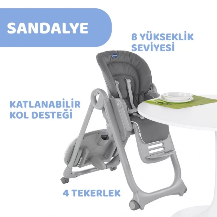 Üreticiniz Mama Sandalyesi Dark Grey