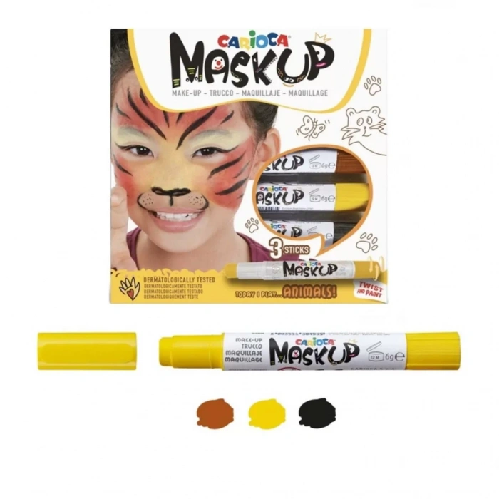 Üreticiniz Mask Up Yüz Boyası 3 Renk Animals