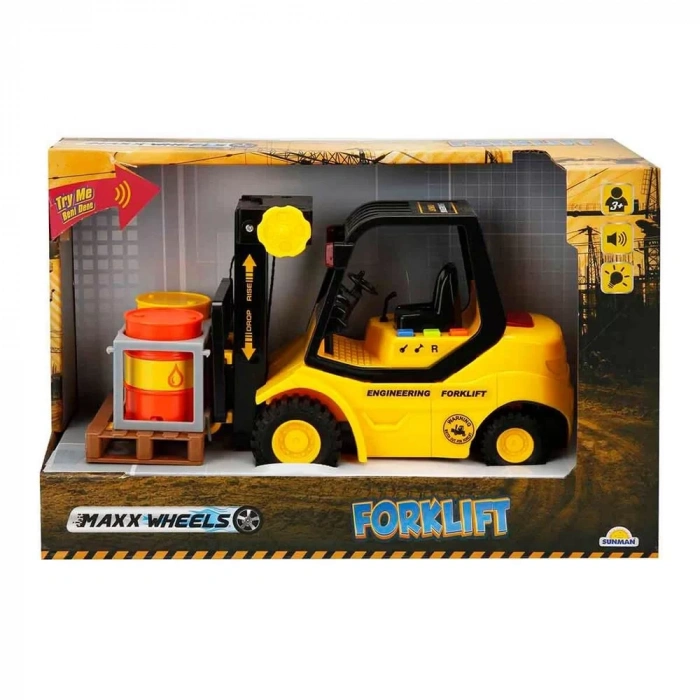 Üreticiniz Maxx Wheels Sesli Ve Işıklı Forklift 24 Cm 1 Adet Fiyatıdır