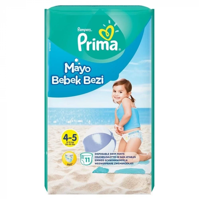 Üreticiniz Mayo Bebek Bezi 4-5 Beden 11 Adet