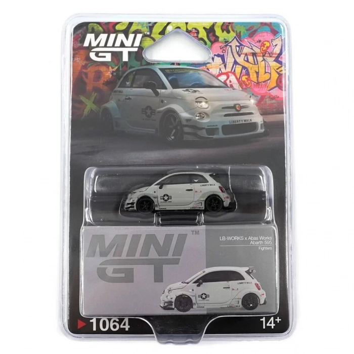 Üreticiniz Mini Gt 1/64 Abarth 595 Lb-works X Abas Works Fighters - Blister Paket