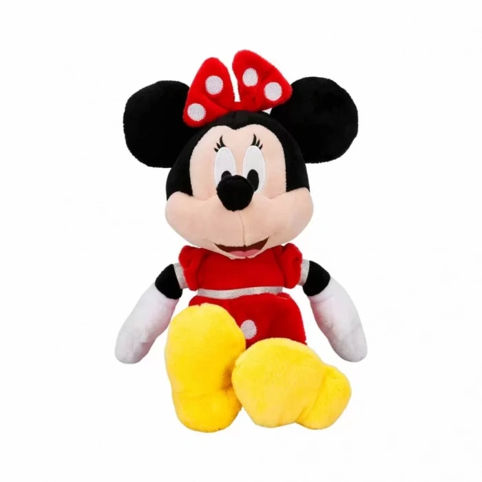 Üreticiniz Minnie Kırmızı Elbiseli Peluş 30 Cm