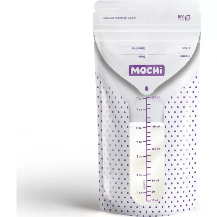 Üreticiniz Mochi Anne Sütü Saklama Poşeti 25 Adet 200ml