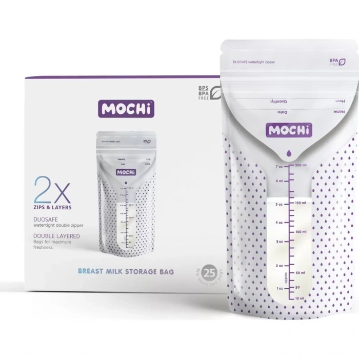 Üreticiniz Mochi Anne Sütü Saklama Poşeti 50 Adet 200ml