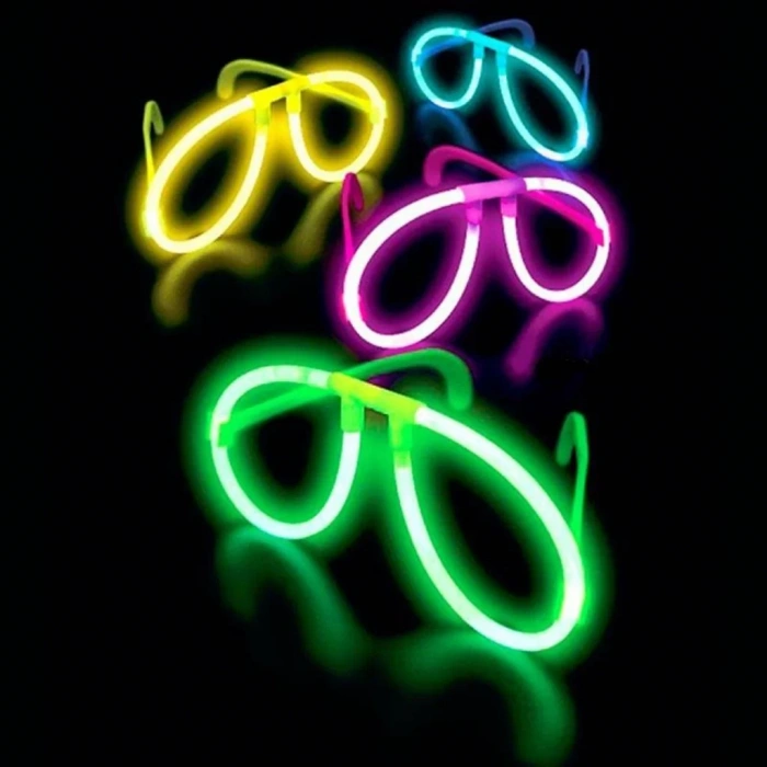 Üreticiniz Neon Glow Fosfor Gözlük – Festival & Parti (12'li Set)