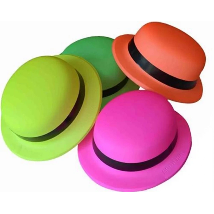 Üreticiniz Neon Partisi Pembe Renk Melon Plastik Parti Şapkası