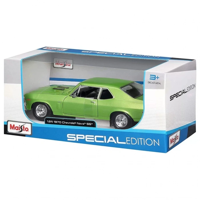 Üreticiniz Nessiworld 1:24 1970 Model Chevrolet Nova Ss