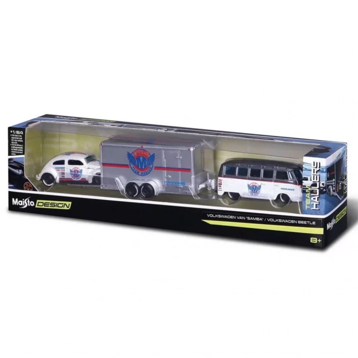 Üreticiniz Nessiworld 1/64 Design Seri Yarış Takımı Römork Ve Araç Set