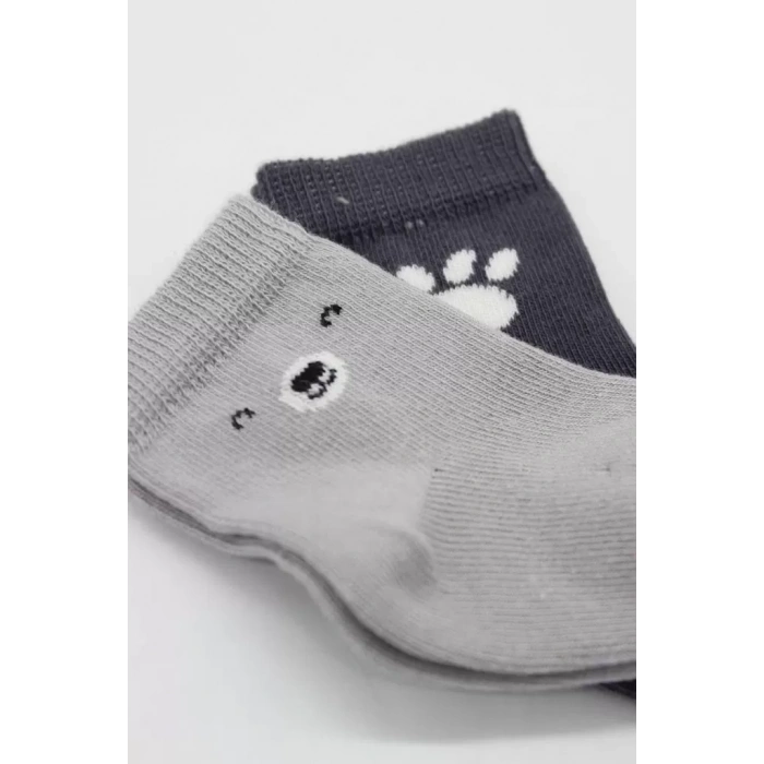 Üreticiniz Nessiworld Bear Penye Soket Çorap 2li Bs10116 Gri