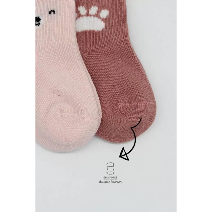 Üreticiniz Nessiworld Bear Penye Soket Çorap 2li Bs10116 Pembe(adet Fiyatıdır)