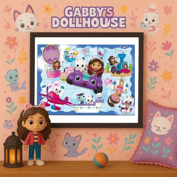 Üreticiniz Nessiworld Gabbys Dollhouse Puzzle 100 Parça