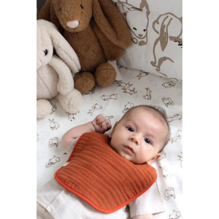 Üreticiniz Nessiworld Müslin Önlük 3lü 60101 Kiremit Bej Hardal