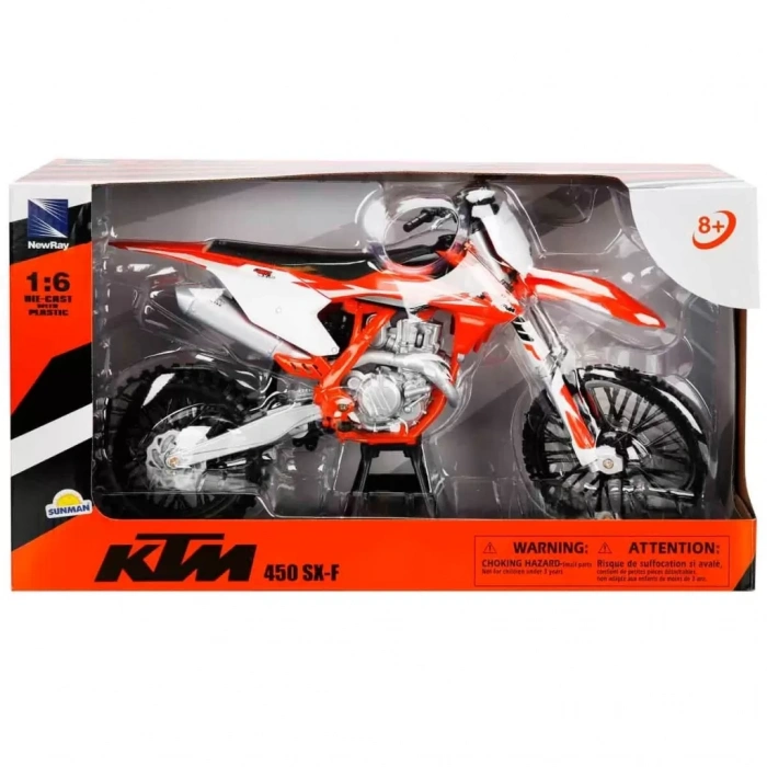 Üreticiniz Newray 1:6 Ktm 450 Sx-f Model Motosiklet