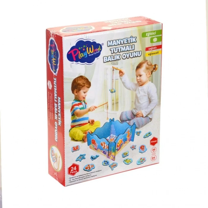 Üreticiniz Ony-381 Onyıl, Ahşap, Manyetik Tutmalı Balık Oyunu
