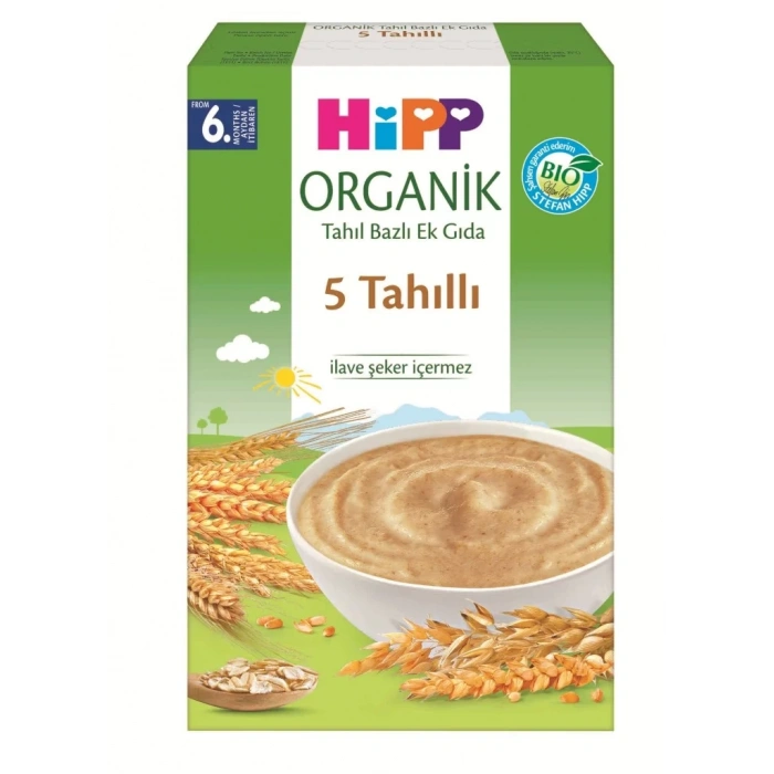 Üreticiniz Organik 5 Tahıllı Tahıl Bazlı Kaşık Maması 200 Gr