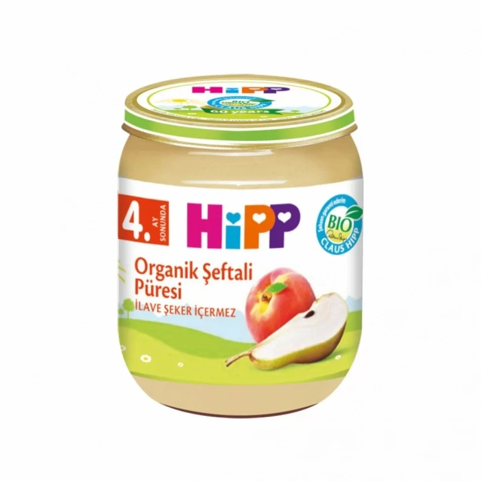 Üreticiniz Organik Armut Şeftali Püresi 125 Gr