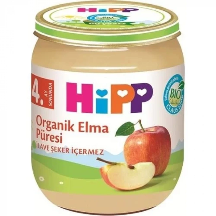 Üreticiniz Organik Elma Püresi 125 Gr