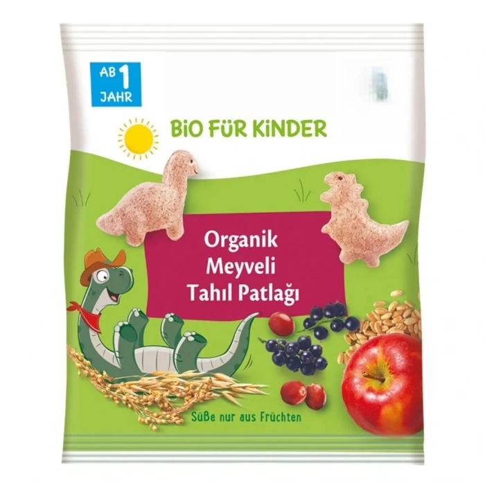 Üreticiniz Organik Meyveli Tahıl Patlağı 30 Gr