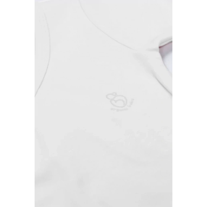 Üreticiniz Organik Natural Basic Style Kruvaze Uzun Kol Body Bs17102 Beyaz