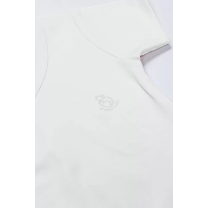 Üreticiniz Organik Natural Basic Style Kruvaze Yarım Kol Body Bs17101 Beyaz