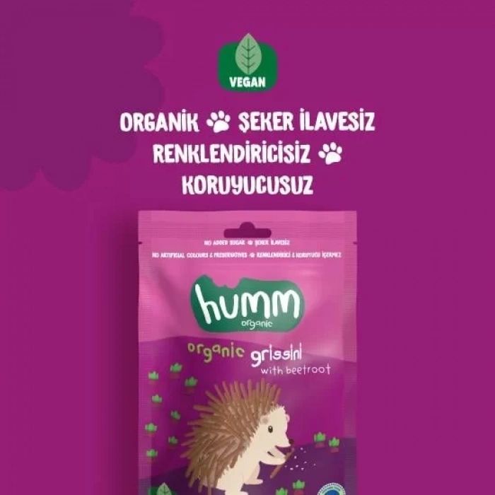 Üreticiniz Organik Vegan Pancarlı Grissini 55 Gr