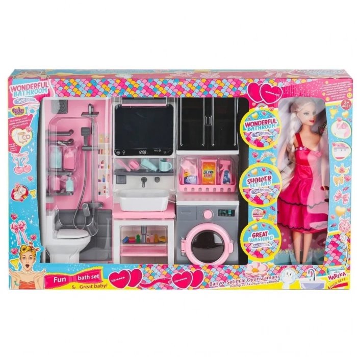 Üreticiniz Oyd-02393 Bebek İle Banyo Seti Oyun Zamanı -oydaş Oyuncak
