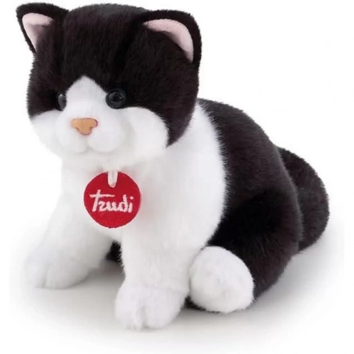 Üreticiniz Peluş Siyah Beyaz Kedi 20 Cm