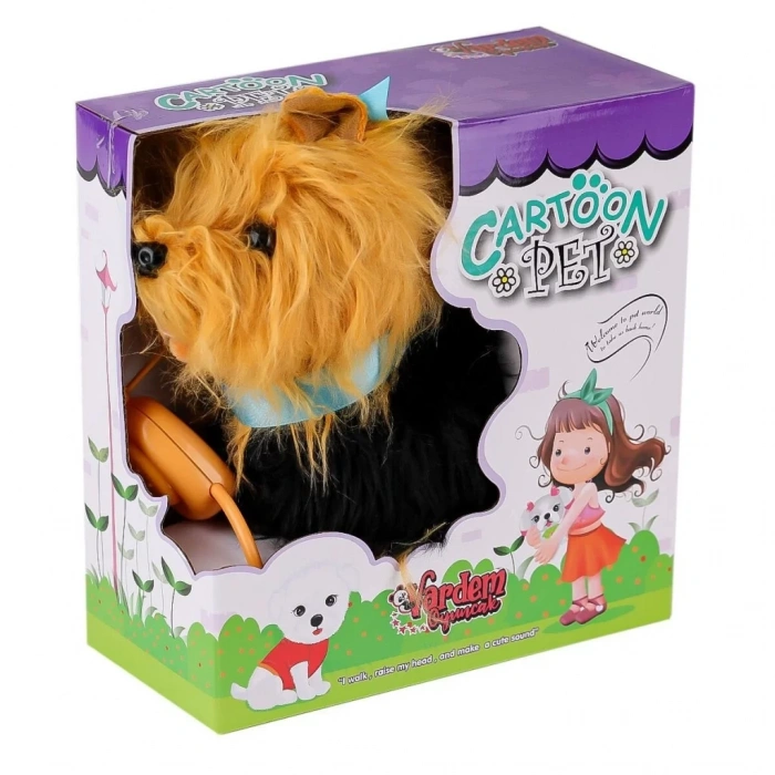 Üreticiniz Pftb267 Yürüyen Tasmalı Peluş Köpek
