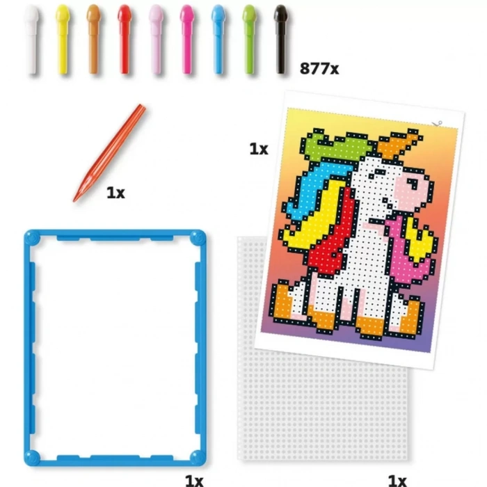 Üreticiniz Pixel Sanatı Unicorn 877 Parça