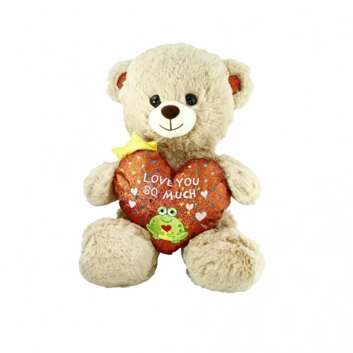 Üreticiniz Pjh2323 Peluş Kalpli Ayı Love You 30 Cm