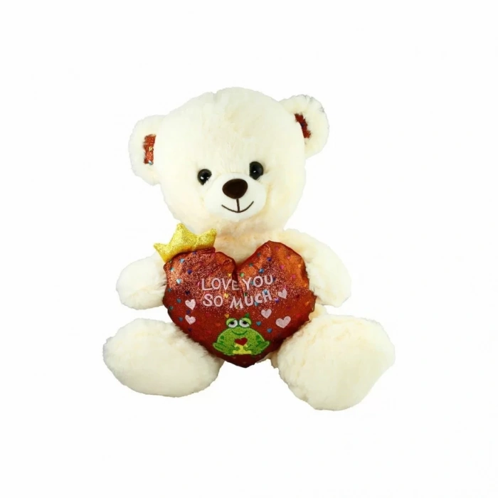 Üreticiniz Pjh2323 Peluş Kalpli Ayı Love You 30 Cm