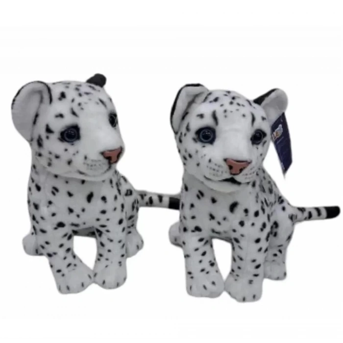 Üreticiniz Pl50135 25 Cm Oturan Küçük Beyaz Leopar-hly