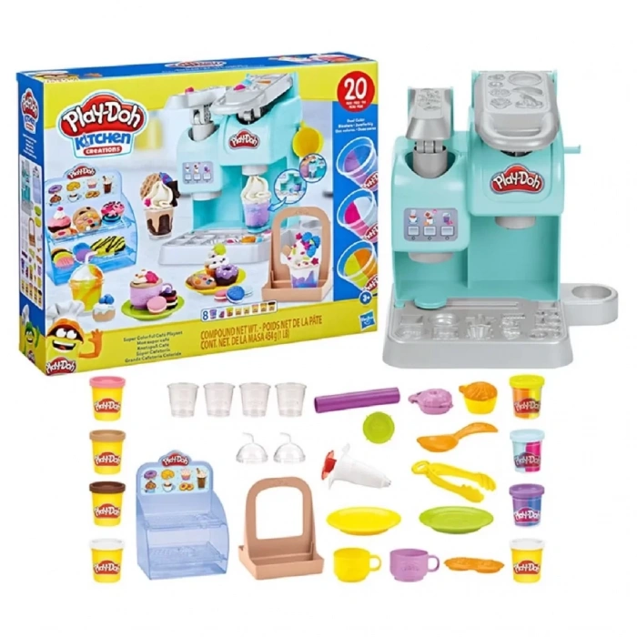 Üreticiniz Play-doh Süper Renkli Kafe Oyun Seti