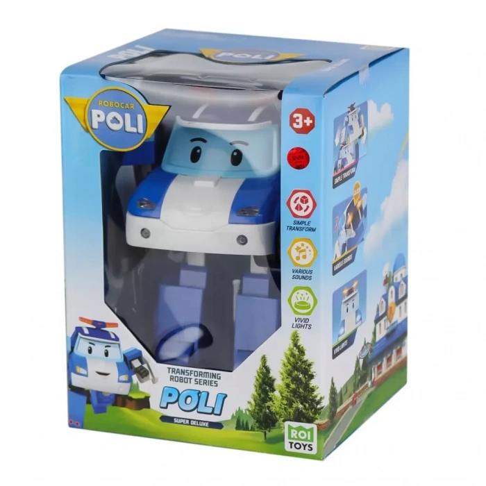 Üreticiniz Polı Mrt-685 Sesli Ve Işıklı Robocar Poli Büyük Transforming Robot Poli