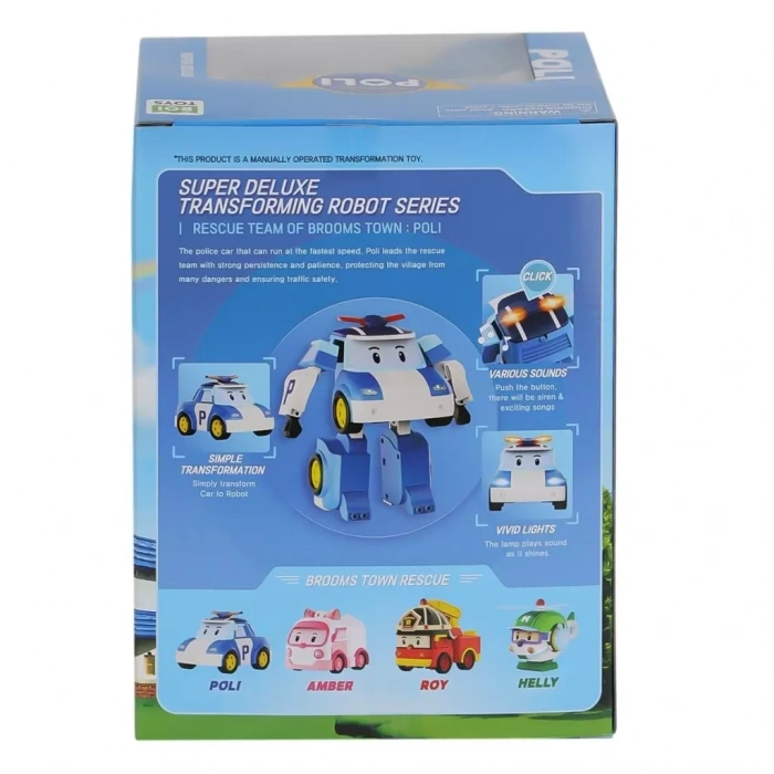Üreticiniz Polı Mrt-685 Sesli Ve Işıklı Robocar Poli Büyük Transforming Robot Poli