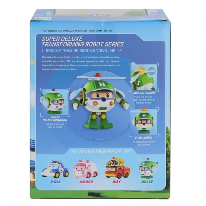Üreticiniz Polı Mrt-688 Sesli Ve Işıklı Robocar Poli Büyük Transforming Robot Helly -necotoys