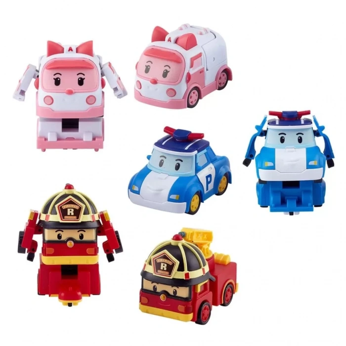 Üreticiniz Polı Zr-915 Robocar Poli Quick Transforming Mini Rescue Deluxe Set