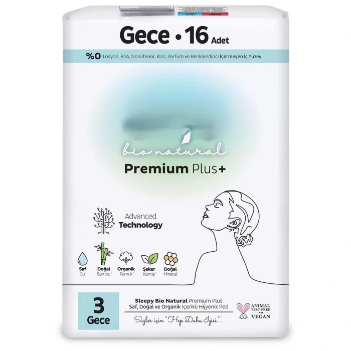 Üreticiniz Premium Plus Gece Ped 16 Adet