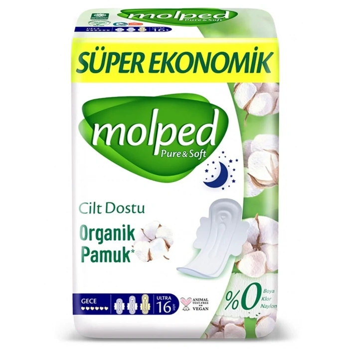 Üreticiniz Pure&soft Gece Ped Süper Eko 16 Adet