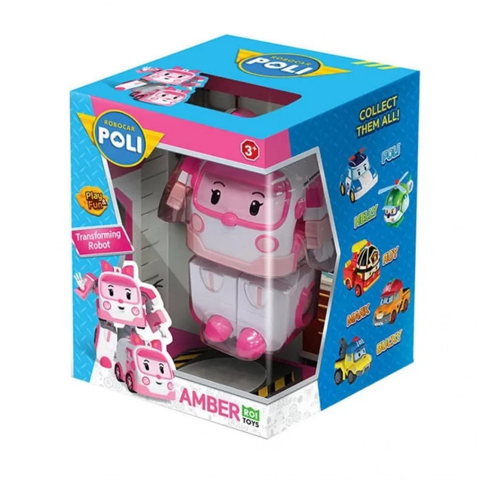 Üreticiniz Robocar Poli Transforming Robot Figür Amber