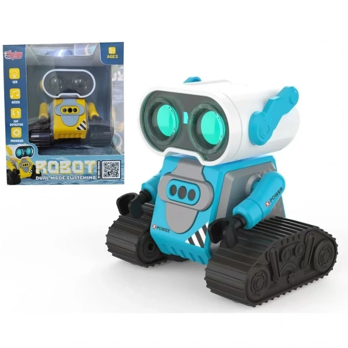 Üreticiniz S-023 4568 Mavi-sarı Uk Ff Şarjlı 2 4g Robot Araba