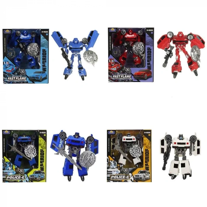 Üreticiniz S00005039 Robot Transformer Polis Set 3r.2a.