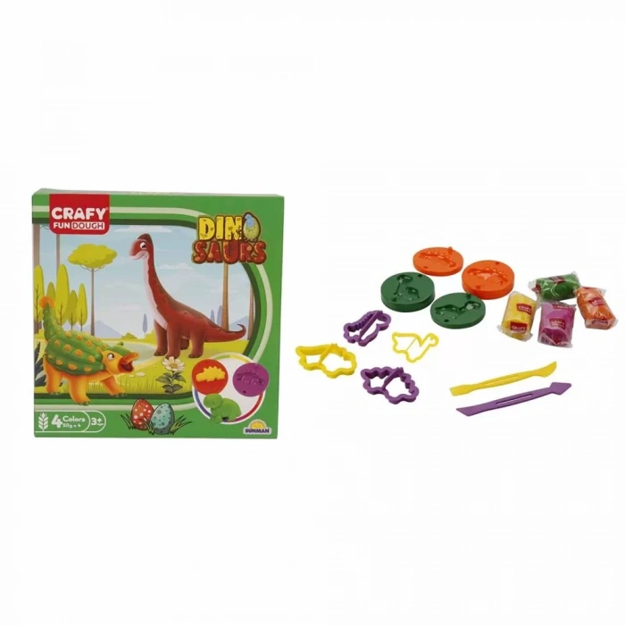 Üreticiniz S01004734 Oyun Hamur Set Kçk Dino 14 Prç -sun