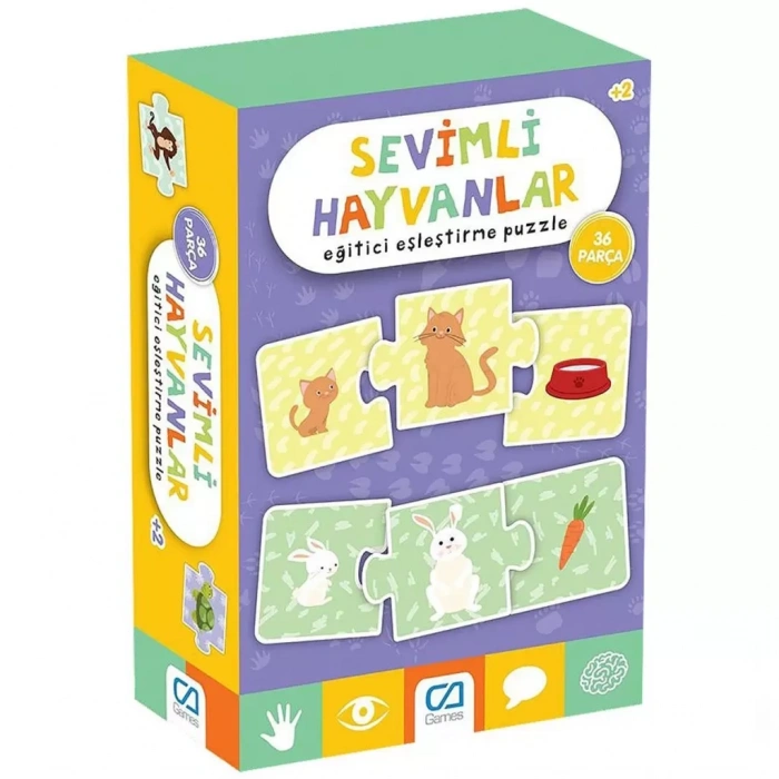 Üreticiniz Sevimli Hayvanlar Eğitici Eşleştirme Puzzle 36 Parça
