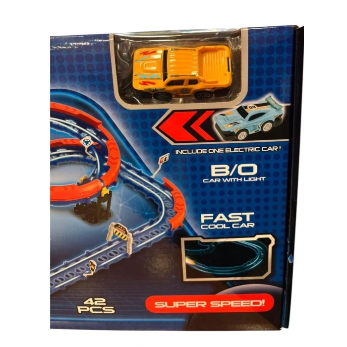 Üreticiniz Sh40594 Şarjlı Fosforlu Racing Set 42 Parçalı-zrv